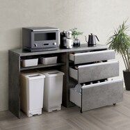 セラミック天板カウンター (ダスト収納タイプ 幅160cm)