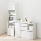 レンジボード・キッチンカウンターセット(アルミナ2 60OP/120CT WH) 1枚目画像