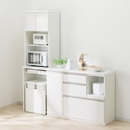 レンジボード・キッチンカウンターセット(アルミナ2 60OP/120CT)【期間限定価格:11/26~1/5まで】