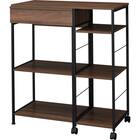 伸縮式キッチン収納ラック(KE103 80 MBR) 1枚目画像