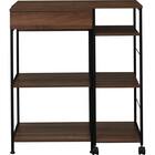 伸縮式キッチン収納ラック(KE103 80 MBR) 2枚目画像