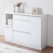 効率よく収納できるキッチンカウンター (幅118cm)