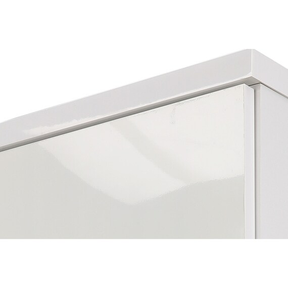 キッチンカウンター (鏡面仕様 幅80cm ホワイト) 3枚目画像