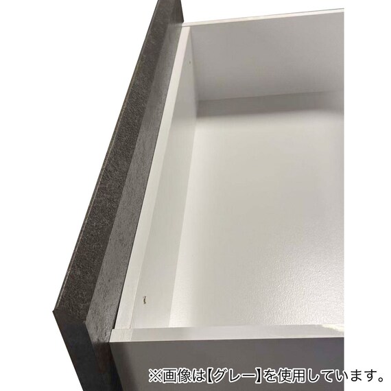 キッチンカウンター (鏡面仕様 幅80cm ホワイト) 5枚目画像