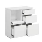 キッチンカウンター (鏡面仕様 幅80cm ホワイト) 8枚目画像