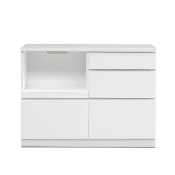 キッチンカウンター (鏡面仕様 幅120cm ホワイト) 7枚目画像