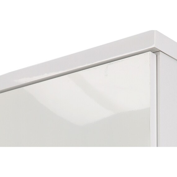 キッチンカウンター (鏡面仕様 幅140cm ホワイト) 3枚目画像