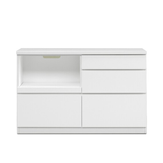 キッチンカウンター (鏡面仕様 幅140cm ホワイト) 7枚目画像