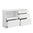 キッチンカウンター (鏡面仕様 幅140cm ホワイト) 8枚目画像