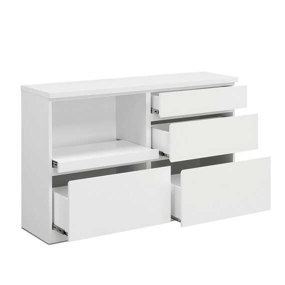 キッチンカウンター (鏡面仕様 幅140cm ホワイト) 8枚目画像