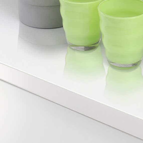 キッチンカウンター (鏡面仕様 幅159.5cm ホワイト) 2枚目画像