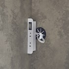 石目柄モダンカウンター (家電収納タイプ 幅90.5cm グレー) 6枚目画像