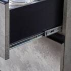 石目柄モダンカウンター (家電収納タイプ 幅90.5cm グレー) 11枚目画像