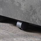 石目柄モダンカウンター (家電収納タイプ 幅90.5cm グレー) 14枚目画像