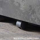 石目柄モダンカウンター (家電収納タイプ 幅90.5cm グレー) 14枚目画像