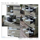 石目柄モダンカウンター (家電収納タイプ 幅90.5cm グレー) 19枚目画像