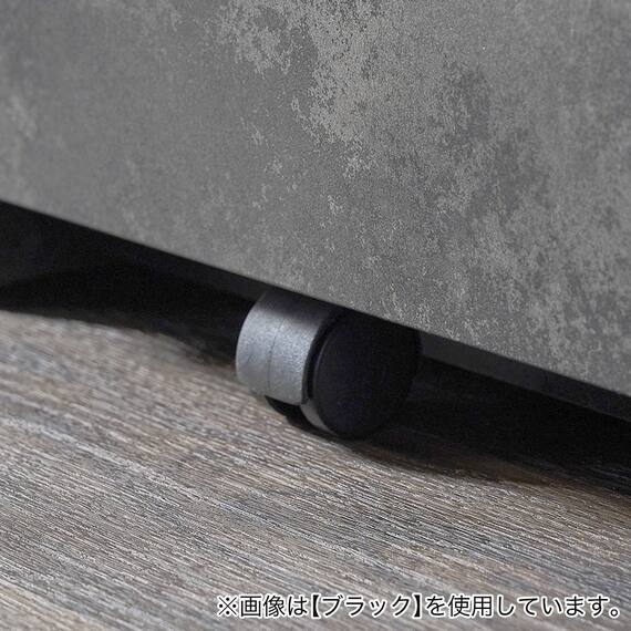 石目柄モダンカウンター (家電収納タイプ 幅117cm グレー) 13枚目画像