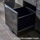 石目柄モダンカウンター (引き出しタイプ 幅117cm グレー) 7枚目画像