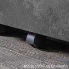 石目柄モダンカウンター (引き出しタイプ 幅117cm グレー) 10枚目画像