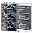 石目柄モダンカウンター (引き出しタイプ 幅117cm グレー) 12枚目画像