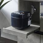 石目柄モダンカウンター (家電収納タイプ 幅157.5cm グレー) 7枚目画像