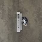 石目柄モダンカウンター (家電収納タイプ 幅157.5cm グレー) 8枚目画像