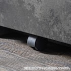 石目柄モダンカウンター (家電収納タイプ 幅157.5cm グレー) 17枚目画像