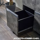 石目柄モダンカウンター (引き出しタイプ 幅157.5cm グレー) 7枚目画像