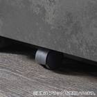 石目柄モダンカウンター (引き出しタイプ 幅157.5cm グレー) 13枚目画像