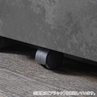 石目柄モダンカウンター (引き出しタイプ 幅157.5cm グレー) 13枚目画像