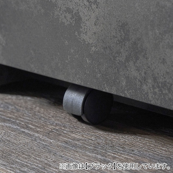 石目柄モダンカウンター (引き出しタイプ 幅157.5cm グレー) 13枚目画像