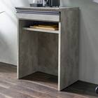 石目柄モダンカウンター (オープンタイプ 幅60cm グレー) 8枚目画像