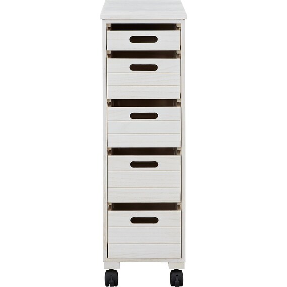 桐製野菜庫(VG79-25 5段浅型 WW) 2枚目画像