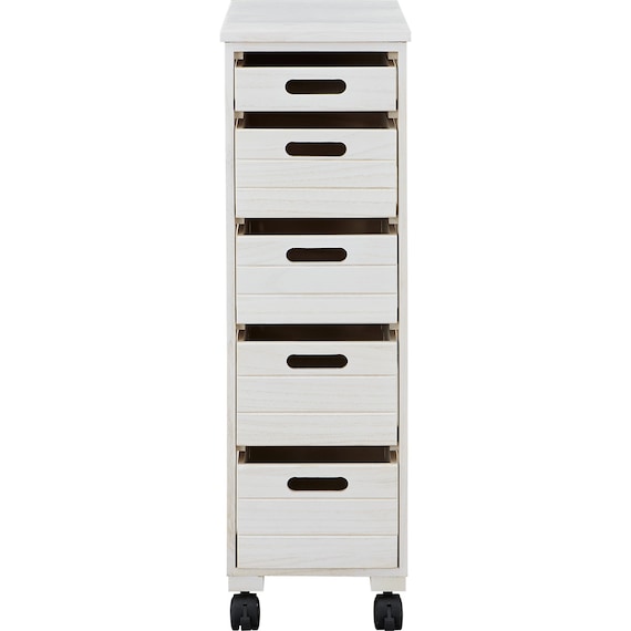 桐製野菜庫(VG79-25 5段浅型 WW) 2枚目画像