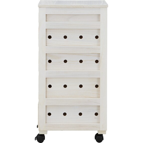 桐製野菜庫(VG79-25 5段浅型 WW) 3枚目画像