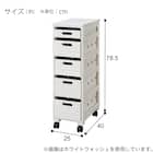 桐製野菜庫(VG79-25 5段浅型 WW) 5枚目画像