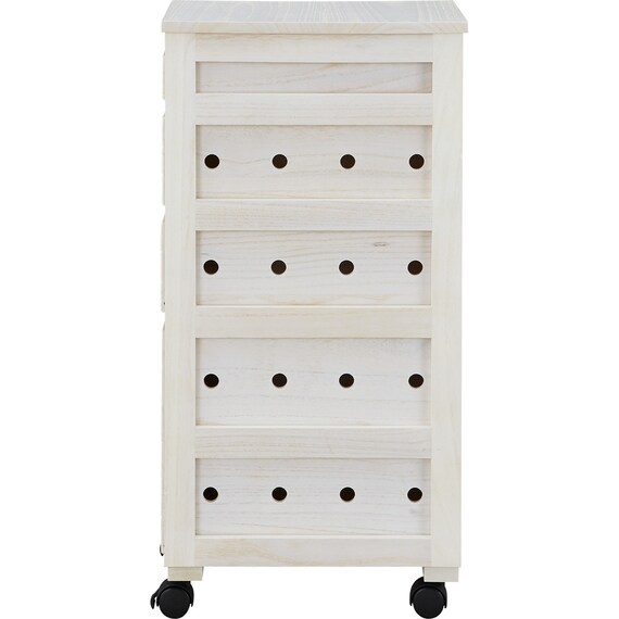 桐製野菜庫(VG79-25 4段深型 WW) 3枚目画像