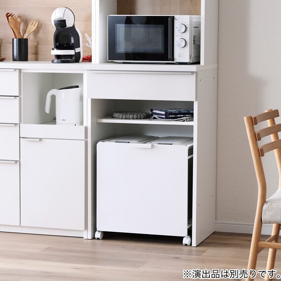 ダストワゴン(SV 26Lペール2個付きWH) 2枚目画像