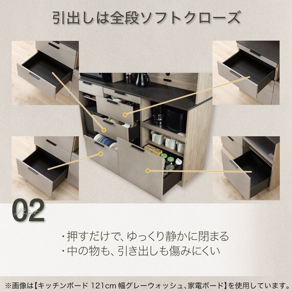 キッチンカウンター(TMK501 120KB WWH) 4枚目画像