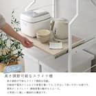 スライド棚が便利なゴミ箱上ラック (幅60cm ホワイトオーク) 6枚目画像