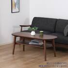 リビングテーブル(ソル 幅120cm OAK-LBR)【島忠ホームズ商品】 11枚目画像