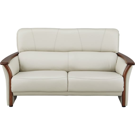 2人掛けワイドソファ 本革(一部合成皮革)タイプ (YK01 LGY) 7枚目画像