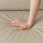 2人掛けワイドソファ 本革(一部合成皮革)タイプ (YK01 LGY) 11枚目画像