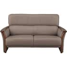 2人掛けワイドソファ 本革(一部合成皮革)タイプ (YK01 DGY) 7枚目画像