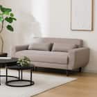 2人掛けコンパクトソファ 布張りタイプ (CX01 BE) 6枚目画像