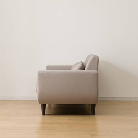 2人掛けコンパクトソファ 布張りタイプ (CX01 BE) 9枚目画像