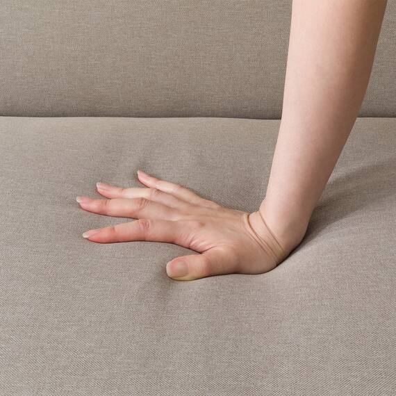 2人掛けコンパクトソファ 布張りタイプ (CX01 BE) 17枚目画像