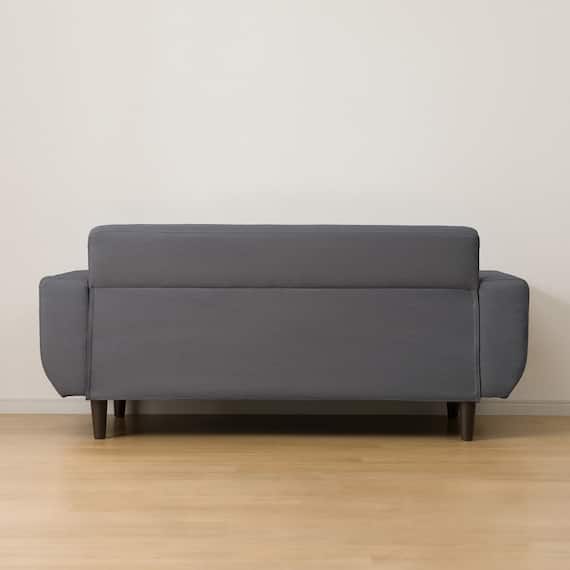 2人掛けコンパクトソファ 布張りタイプ (CX01 GY) 7枚目画像