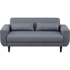 2人掛けコンパクトソファ 布張りタイプ (CX01 GY) 9枚目画像