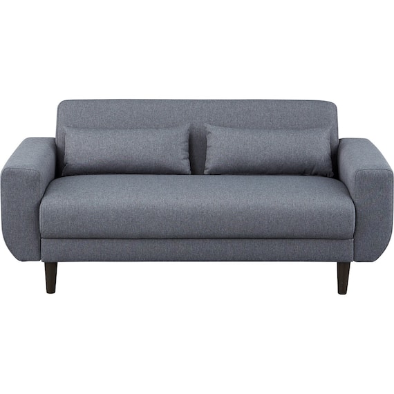 2人掛けコンパクトソファ 布張りタイプ (CX01 GY) 9枚目画像